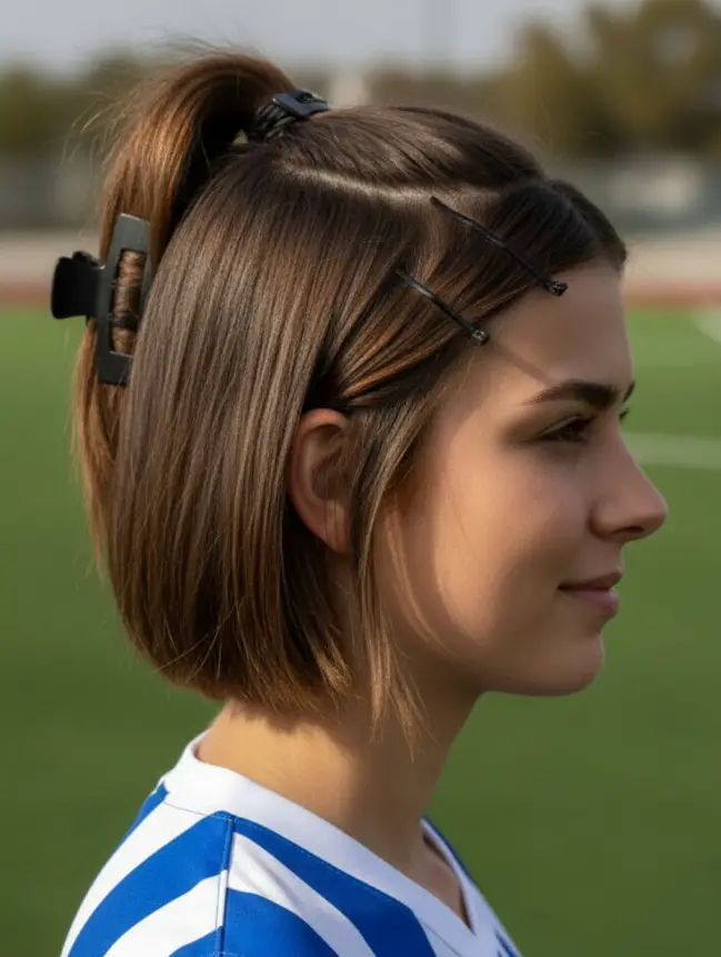 Soccer Hairstyles for Short Hair Girl