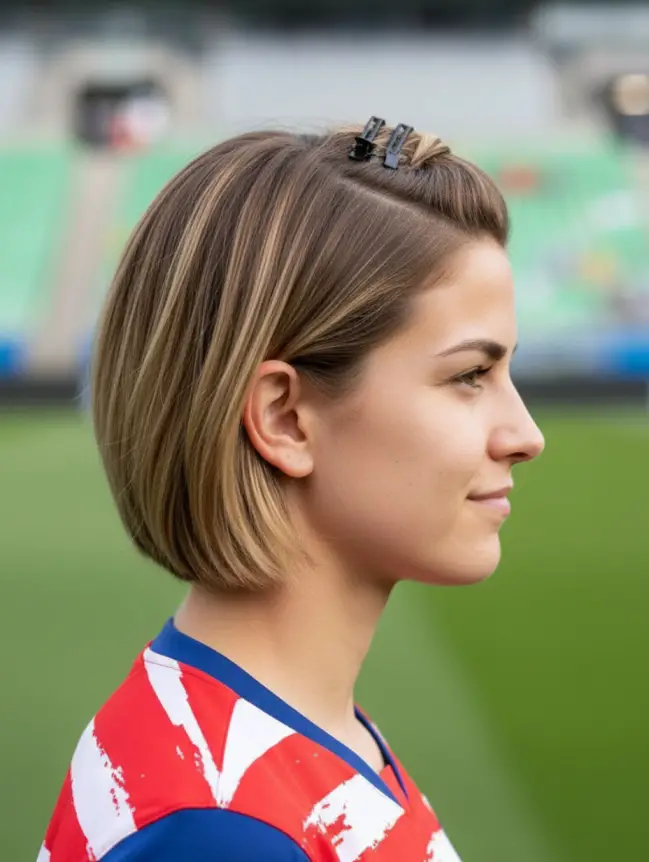 Soccer Hairstyles for Short Hair Girl