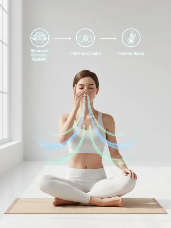 Yoga Poses That Improve Hair Growth