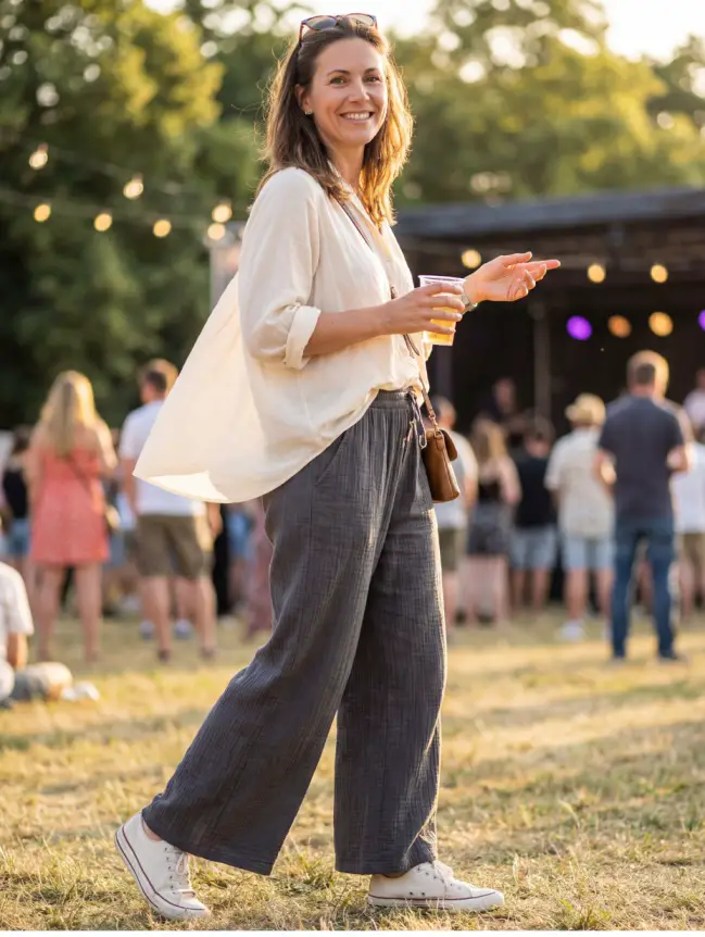 Summer Concert Outfit Ideas for Women Over 40