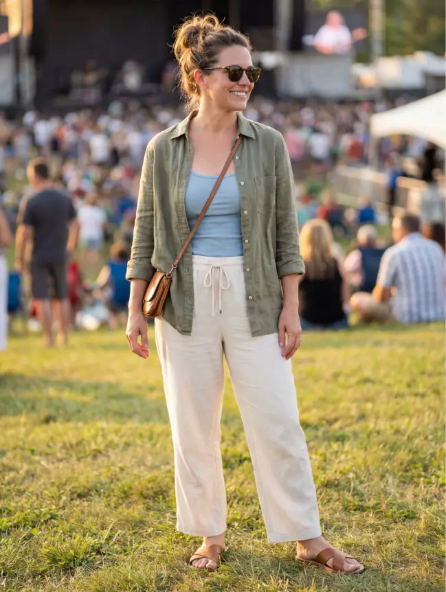 Summer Concert Outfit Ideas for Women Over 40