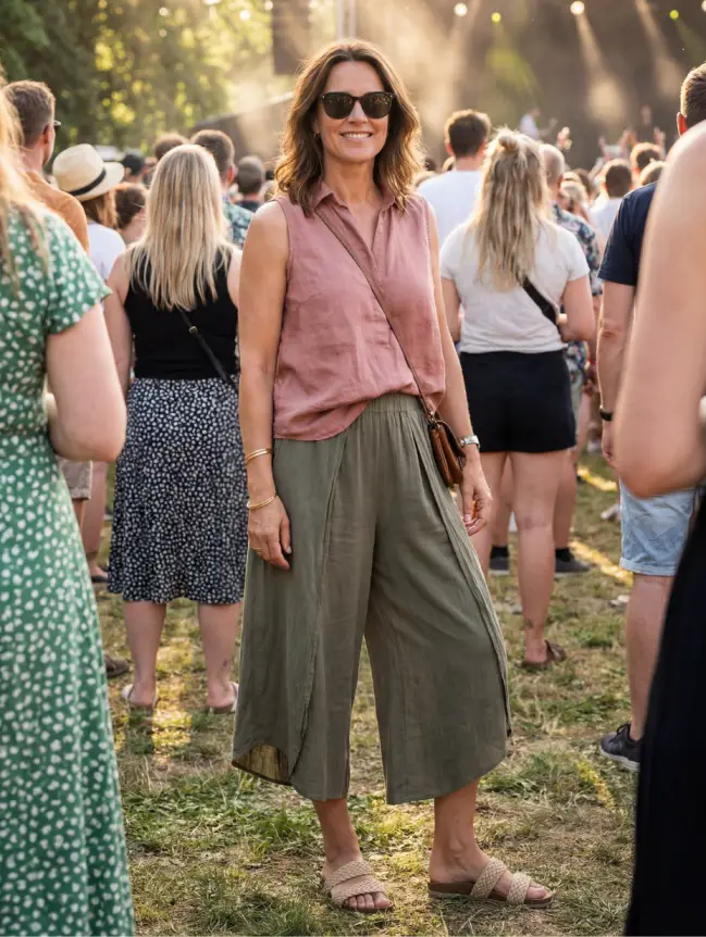 Summer Concert Outfit Ideas for Women Over 40