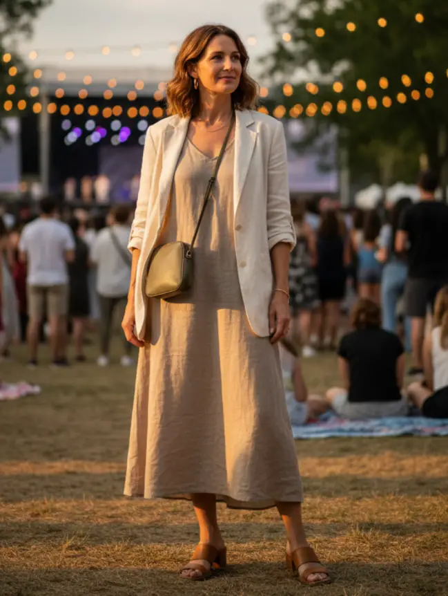 Summer Concert Outfit Ideas for Women Over 40