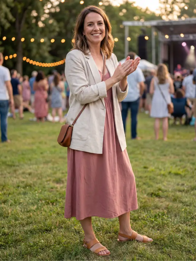 Summer Concert Outfit Ideas for Women Over 40