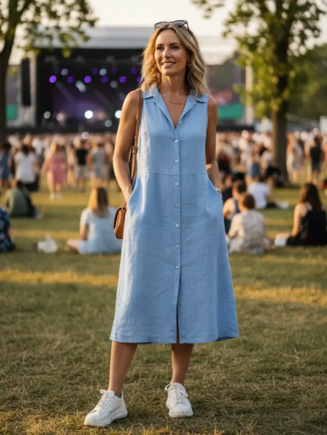 Summer Concert Outfit Ideas for Women Over 40