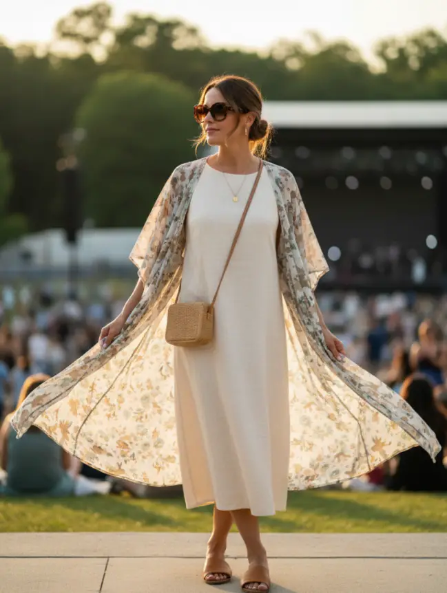 Summer Concert Outfit Ideas for Women Over 40
