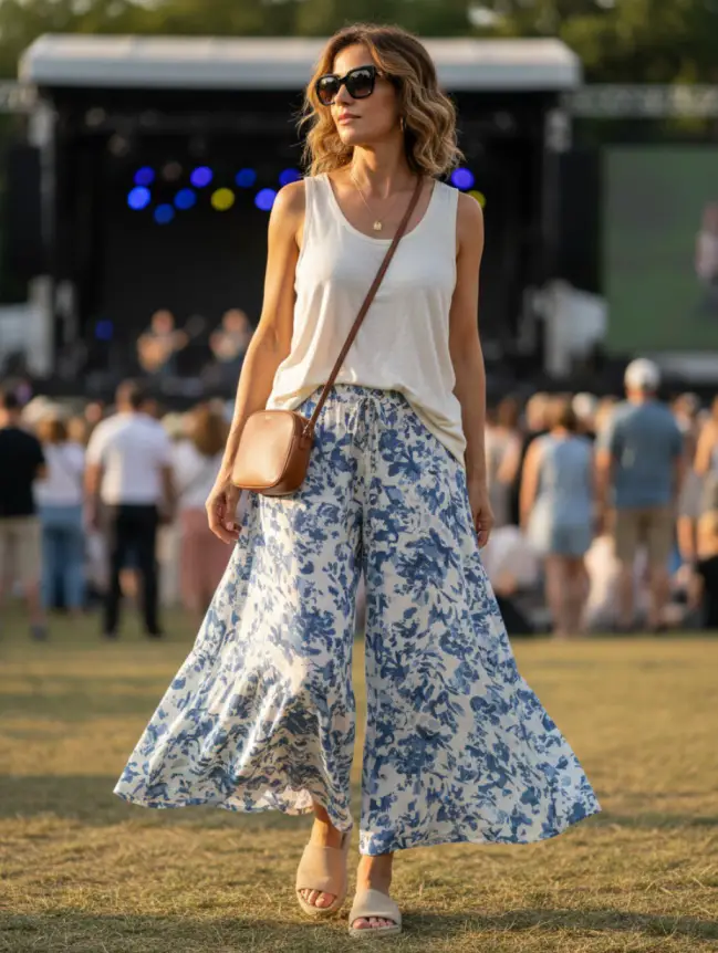 Summer Concert Outfit Ideas for Women Over 40