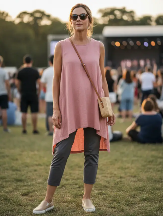 Summer Concert Outfit Ideas for Women Over 40