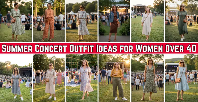 Summer Concert Outfit Ideas for Women Over 40