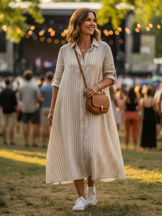 Summer Concert Outfit Ideas for Women Over 40