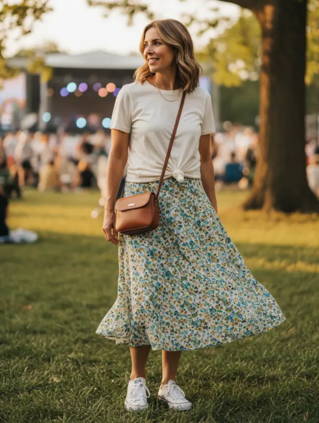 Summer Concert Outfit Ideas for Women Over 40