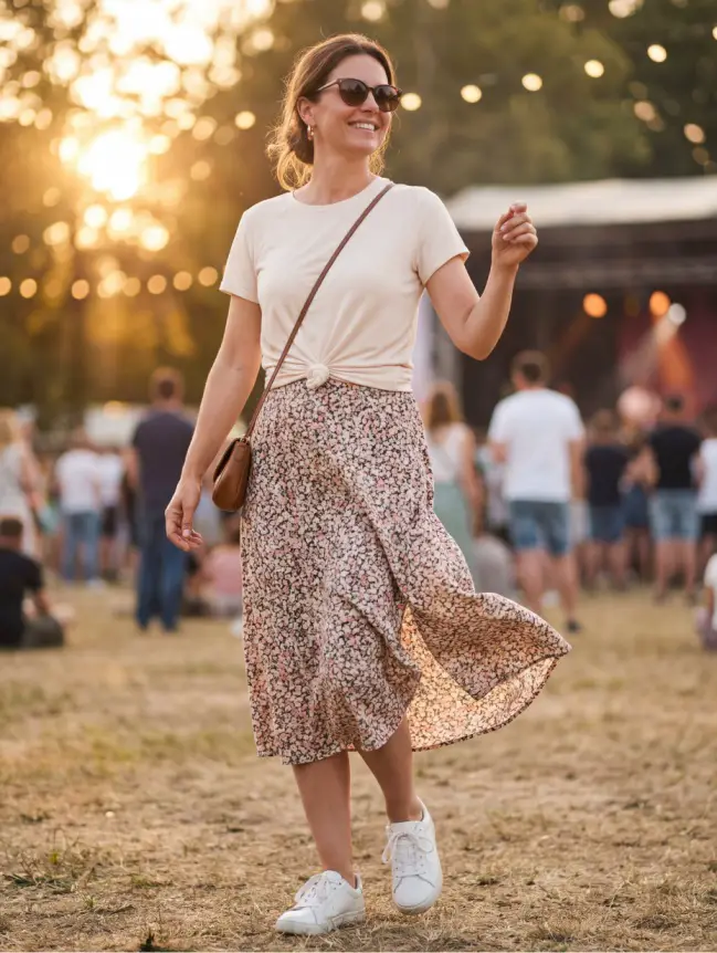 Summer Concert Outfit Ideas for Women Over 40