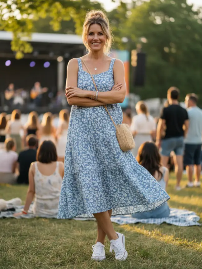 Summer Concert Outfit Ideas for Women Over 40