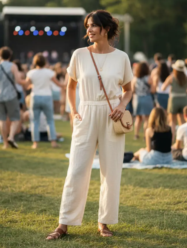 Summer Concert Outfit Ideas for Women Over 40