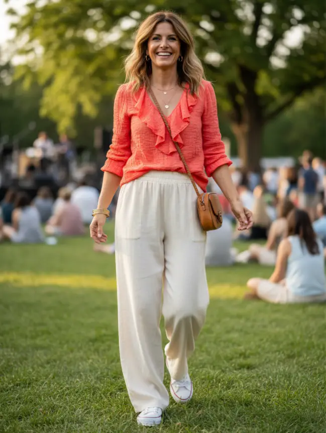 Summer Concert Outfit Ideas for Women Over 40