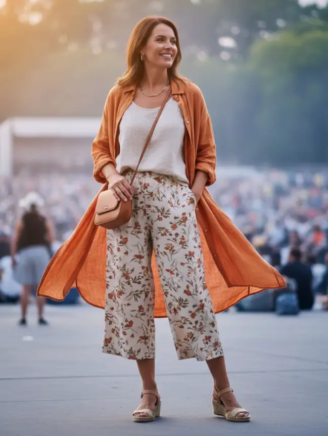 Summer Concert Outfit Ideas for Women Over 40