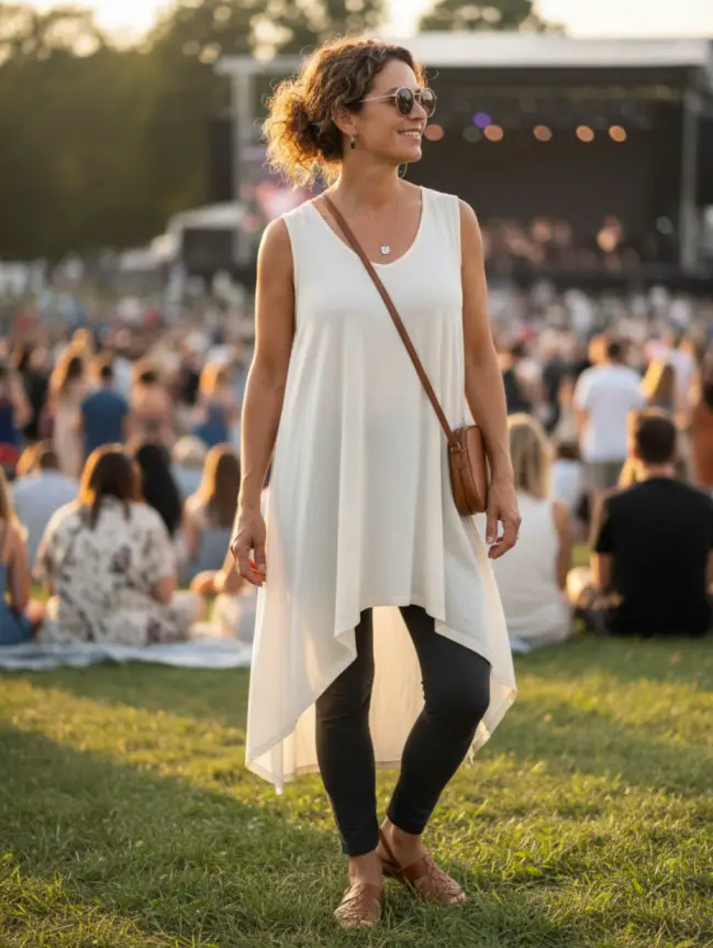 Summer Concert Outfit Ideas for Women Over 40