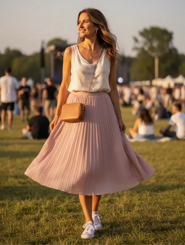 Summer Concert Outfit Ideas for Women Over 40
