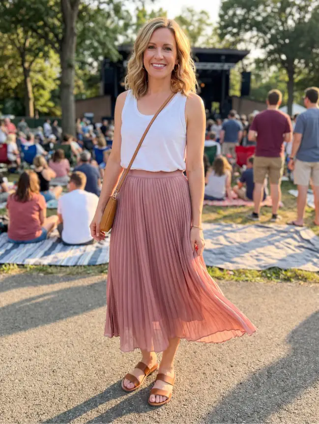 Summer Concert Outfit Ideas for Women Over 40