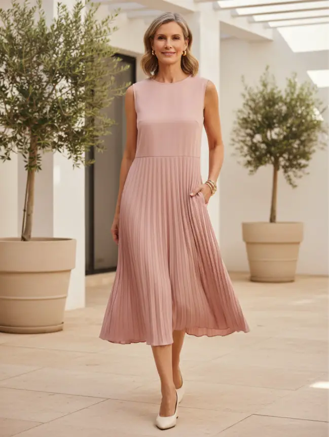 Summer Midi Dress Styles for Women Over 50