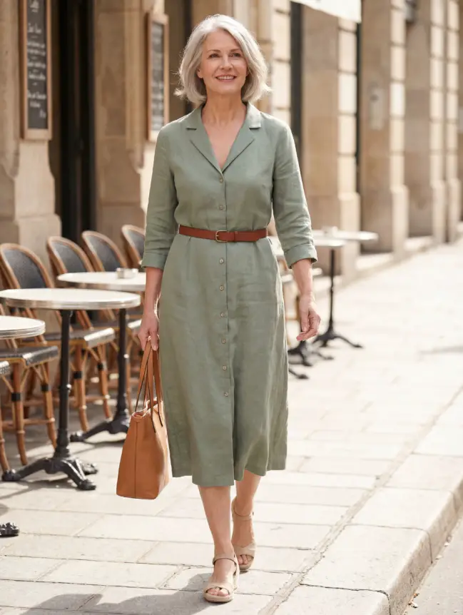 Summer Midi Dress Styles for Women Over 50