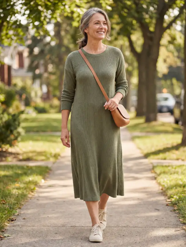 Summer Midi Dress Styles for Women Over 50