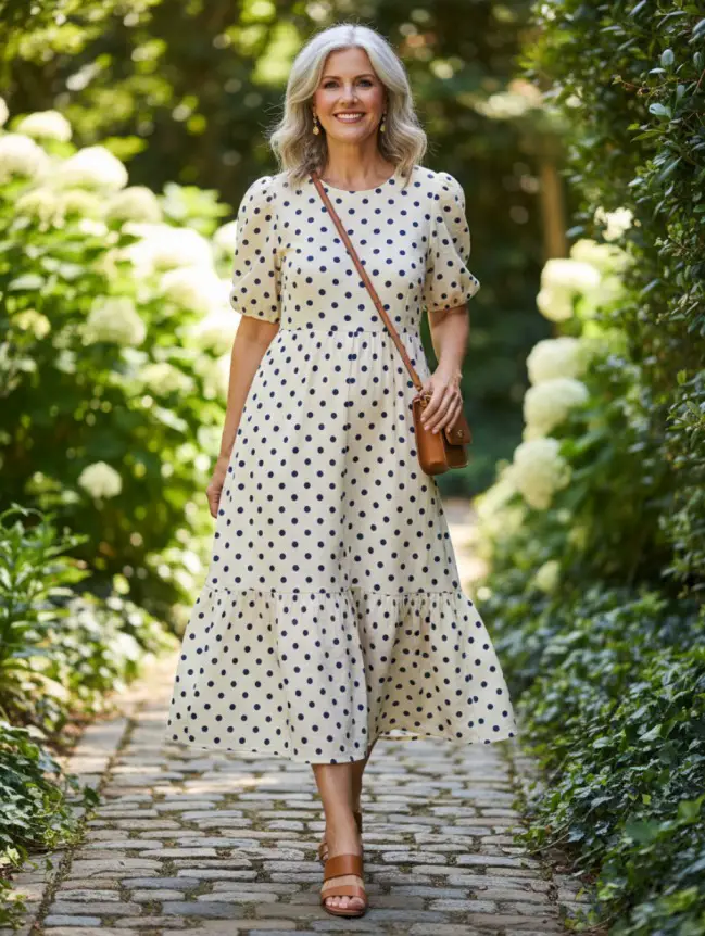 Summer Midi Dress Styles for Women Over 50