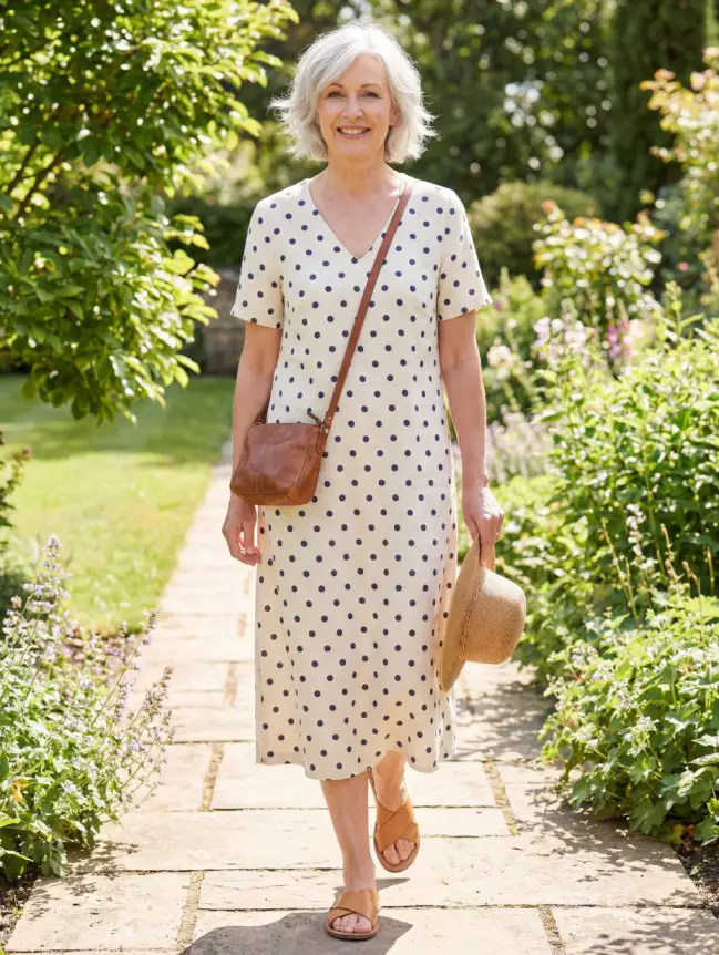 Summer Midi Dress Styles for Women Over 50