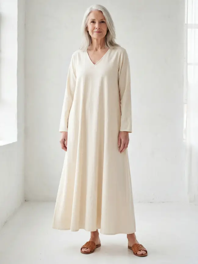 casual cotton summer dresses for women over 60