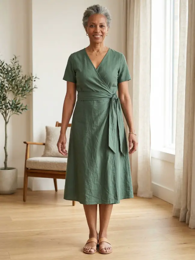 casual cotton summer dresses for women over 60