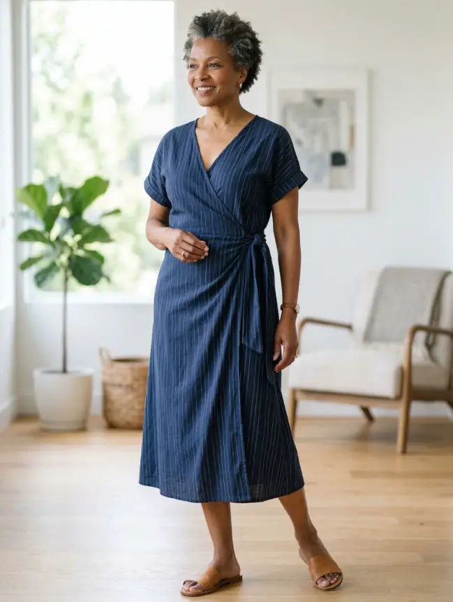 casual cotton summer dresses for women over 60