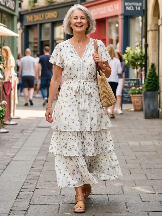 casual cotton summer dresses for women over 60