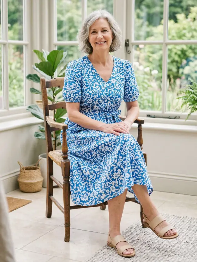 casual cotton summer dresses for women over 60