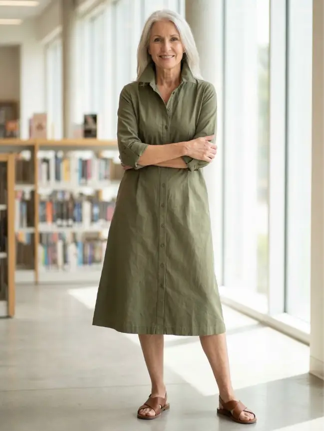 casual cotton summer dresses for women over 60