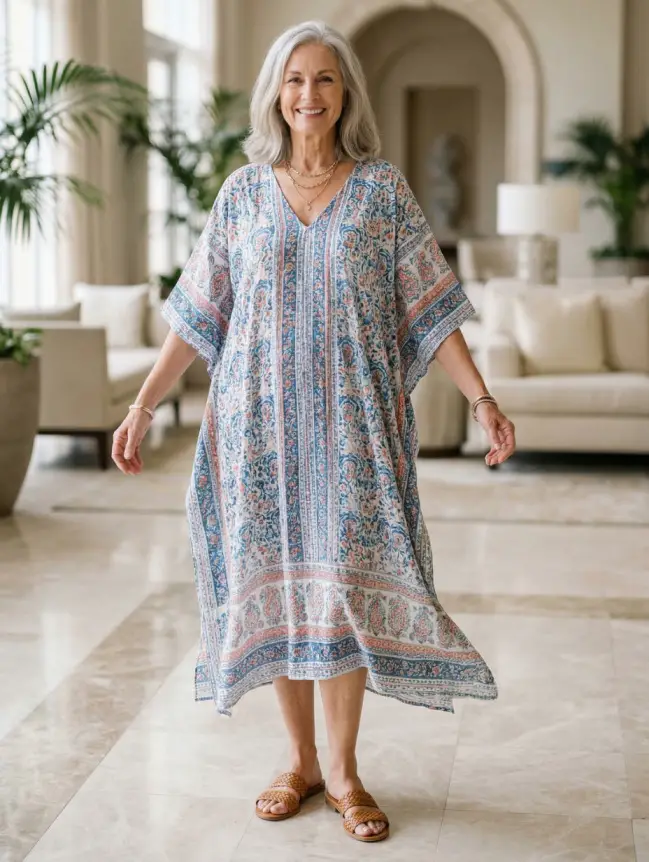 casual cotton summer dresses for women over 60