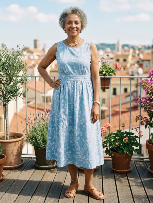 casual cotton summer dresses for women over 60