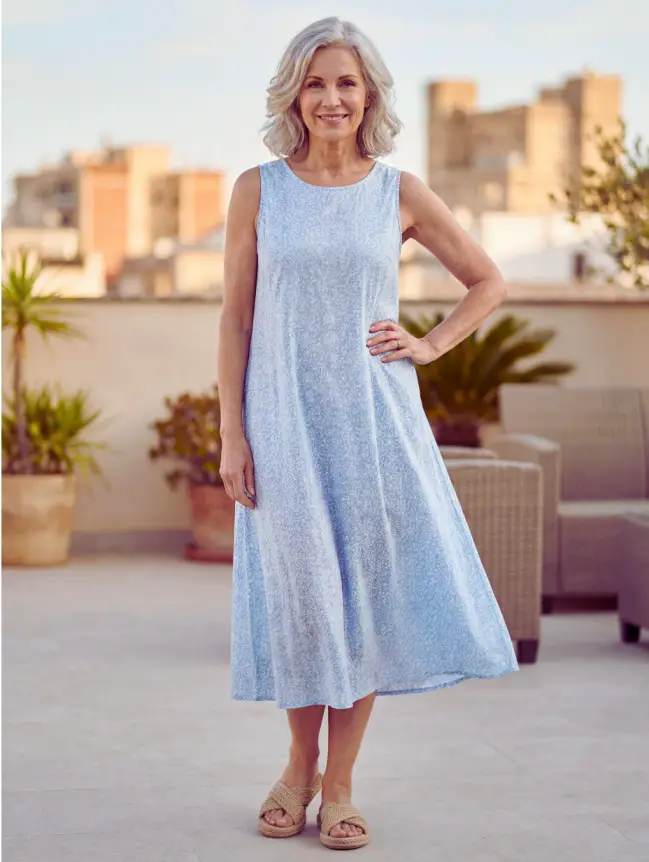 casual cotton summer dresses for women over 60