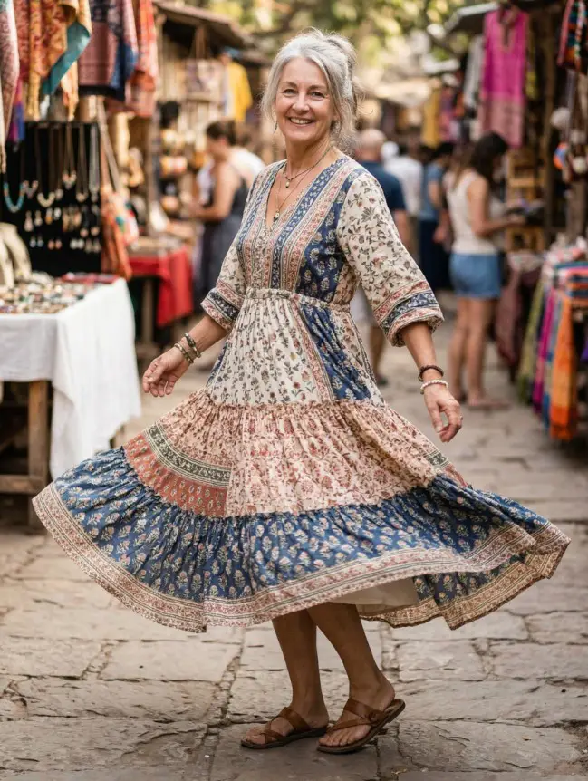 casual cotton summer dresses for women over 60