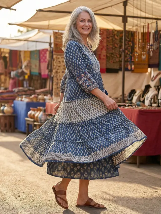 casual cotton summer dresses for women over 60