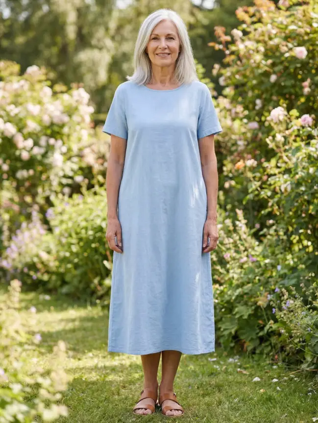 casual cotton summer dresses for women over 60