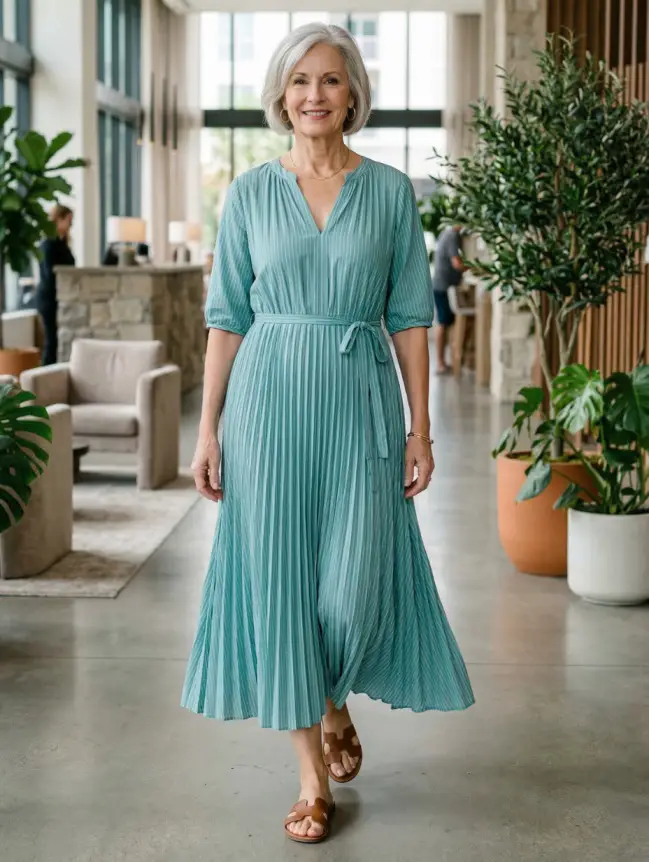 casual cotton summer dresses for women over 60