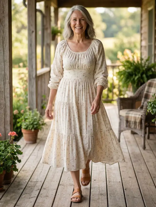 casual cotton summer dresses for women over 60
