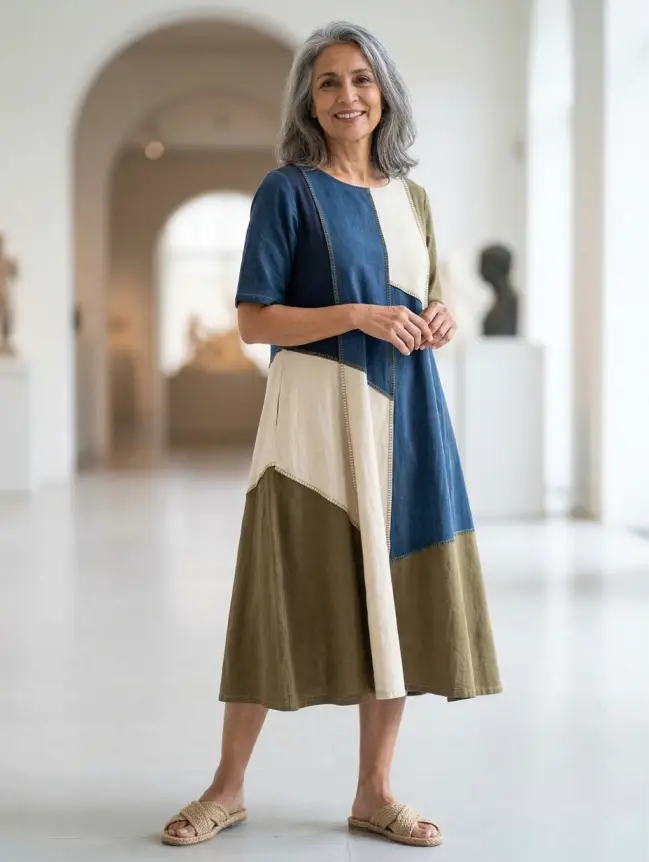 casual cotton summer dresses for women over 60