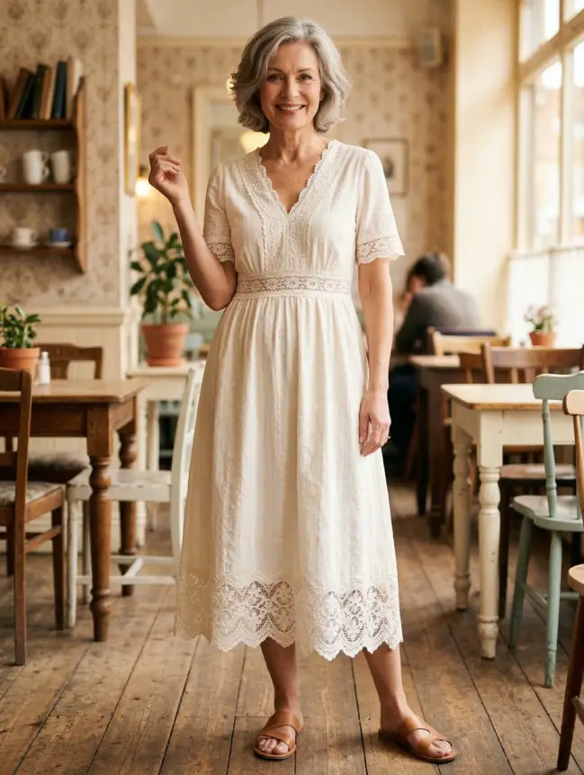 casual cotton summer dresses for women over 60