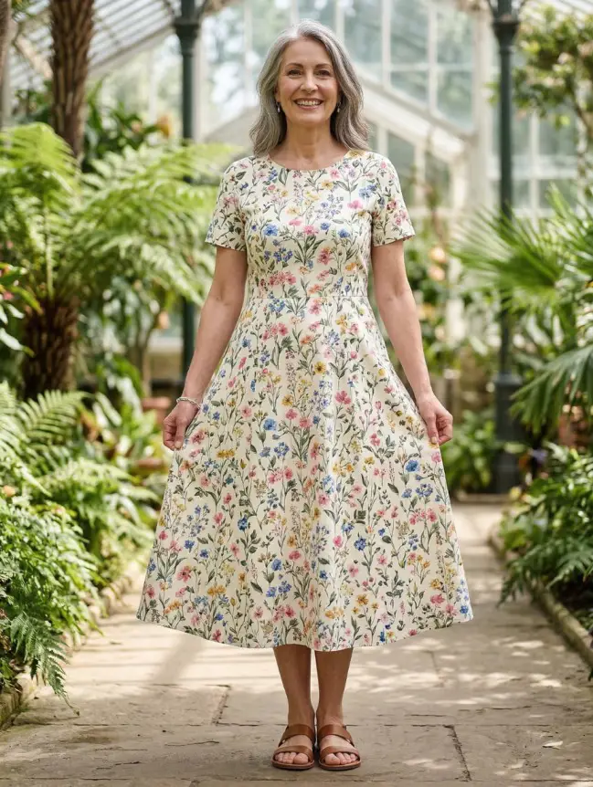 casual cotton summer dresses for women over 60