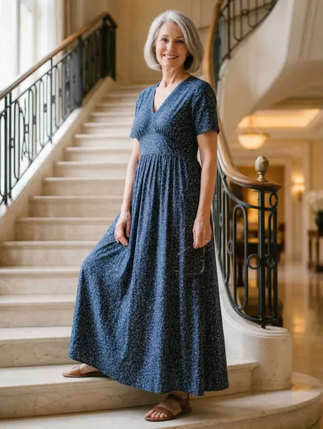 casual cotton summer dresses for women over 60