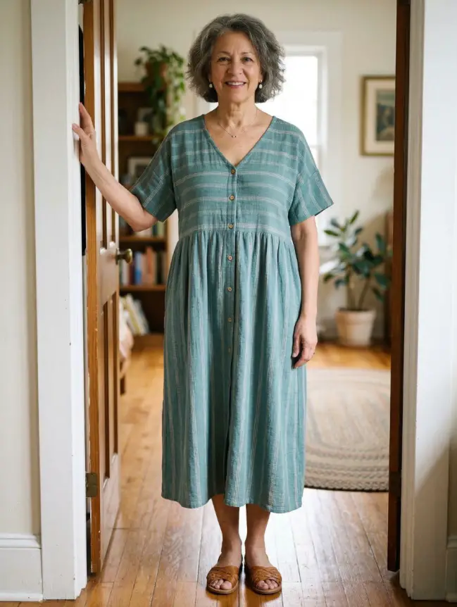 casual cotton summer dresses for women over 60