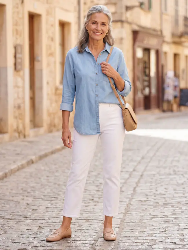 summer travel outfits for women over 60