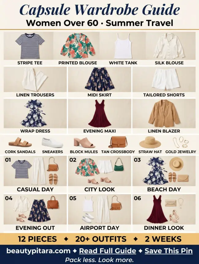 summer travel outfits for women over 60