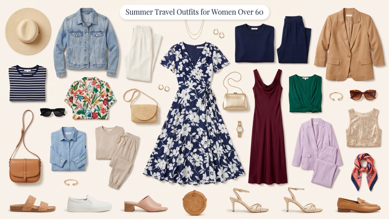 summer travel outfits for women over 60